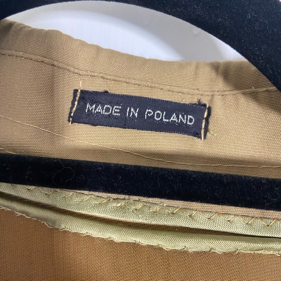 Vintage Mercedes Khaki/Tan Mid-Length Trench Coat - Picture 14 of 15